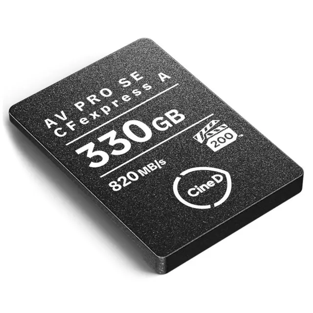 Angelbird CFexpress Type A SE CineD 330GB. Type A. Max R820/W730 MB/s 