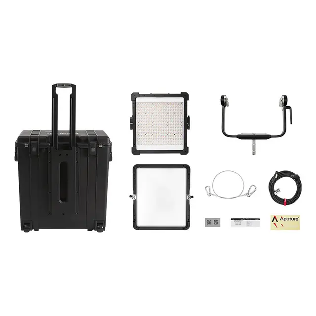 Aputure NOVA II 1x1 med Hardcase 500W justerbart fullfarge panellys 