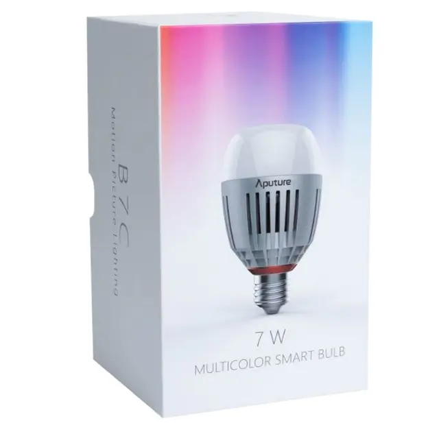 Aputure Accent B7c Pære 7W WWRGB Smartpære E27 Sokkel 