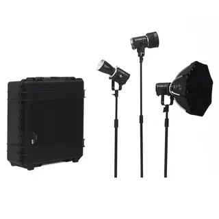 Aputure Storm 80c LED Monolight 3-Light 80W. 1800-20000K. Med Trillekoffert