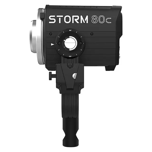 Aputure Storm 80c LED Monolight 3-Light 80W. 1800-20000K. Med Trillekoffert 
