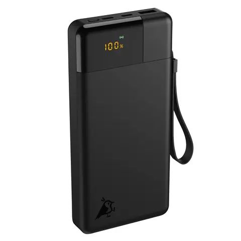 Aqiila Powerbird B20B+ 20000mAh PD 65W Powerbank for mobil og laptop - Sort