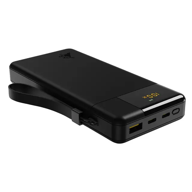 Aqiila Powerbird B20B+ 20000mAh PD 65W Powerbank for mobil og laptop - Sort 