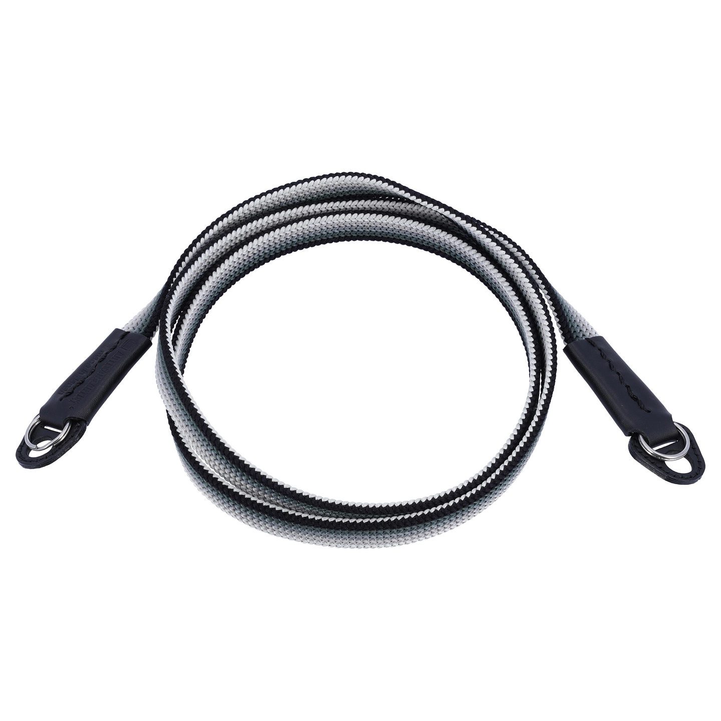 Artisan&Artist ACAM-312A Ayatake Gradati Silk Camera Strap. Black/Silver