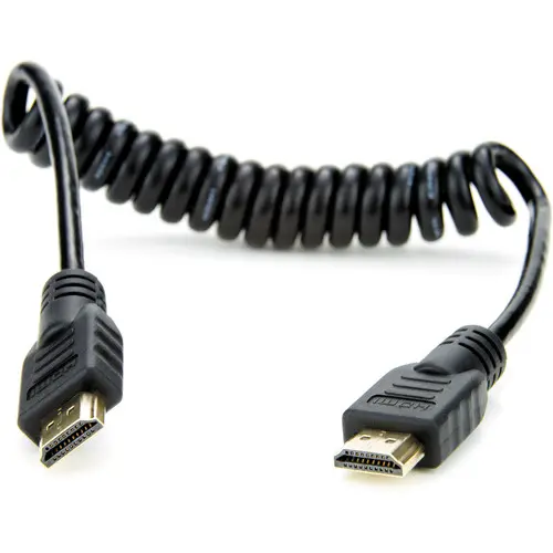 Atomos Coiled full HDMI til HDMI 1.4 30-45 cm full HDMI til full HDMI Kabel 