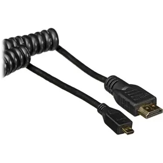 Atomos Coiled micro HDMI til HDMI 1.4 50cm-65cm micro HDMI til full HDMI Kabel