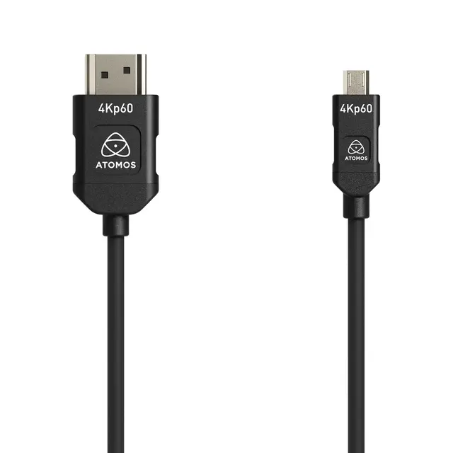 Atomos 4K60P HDMI Silicon Cable Mini HDMI to Full-HDMI 45cm 