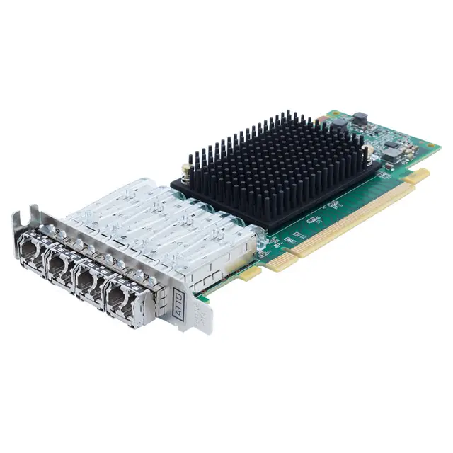 ATTO Celerity FC-324P Quad 32Gb Fibre x8 PCIe 3.0 LP Gen.7 HBA 4x LC SFP+ 