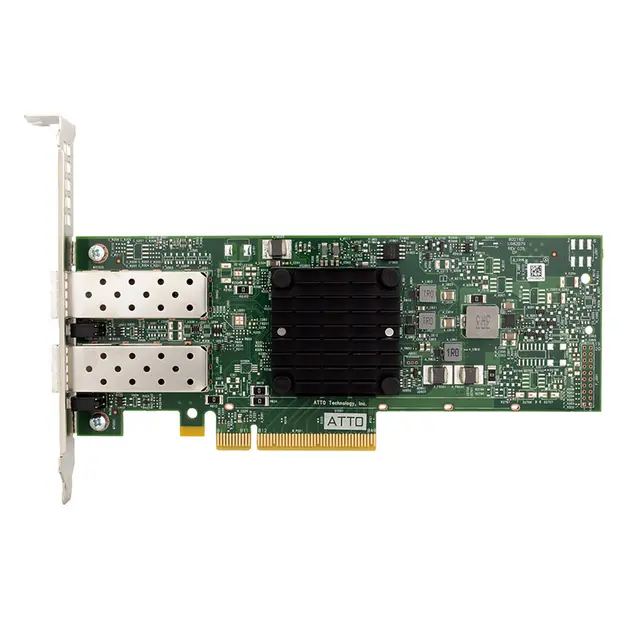 ATTO FastFrame N422 Dual 25GbE SmartNIC x8 PCIe 3.0 Low Profile (SFP28) 