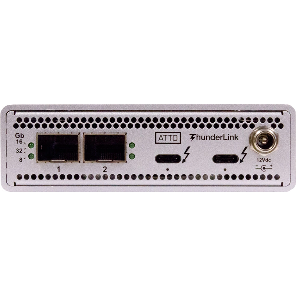 ATTO ThunderLink FC-3322 with Dual 32Gb Thunderbolt 3 til 32Gb Fiber