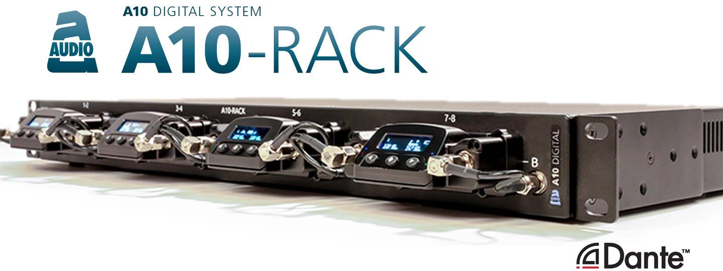 Audio Ltd Rack frame med Dante 4x plasser til dual mottagere