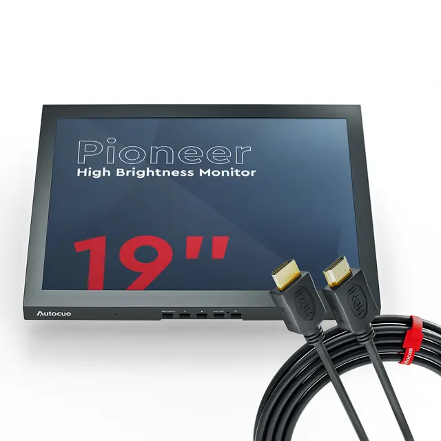 Autocue 19" Pioneer High Brightness Monitor 