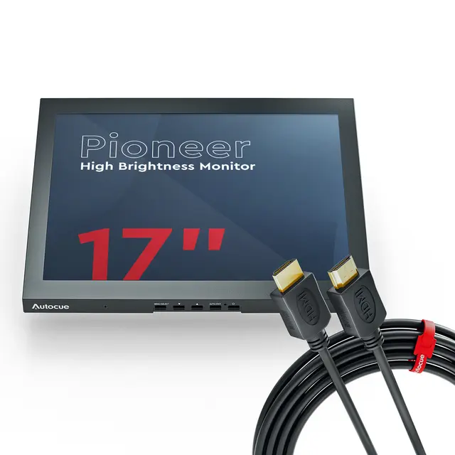Autocue 17" Pioneer High Brightness Monitor 