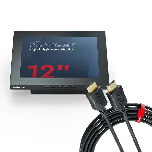 Autocue 12" Pioneer High Brightness Monitor 