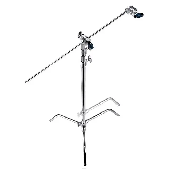 Avenger C-Stand Kit A2033LKIT Chrome Lysstativ Sliding Leg Bomarm Griphead 