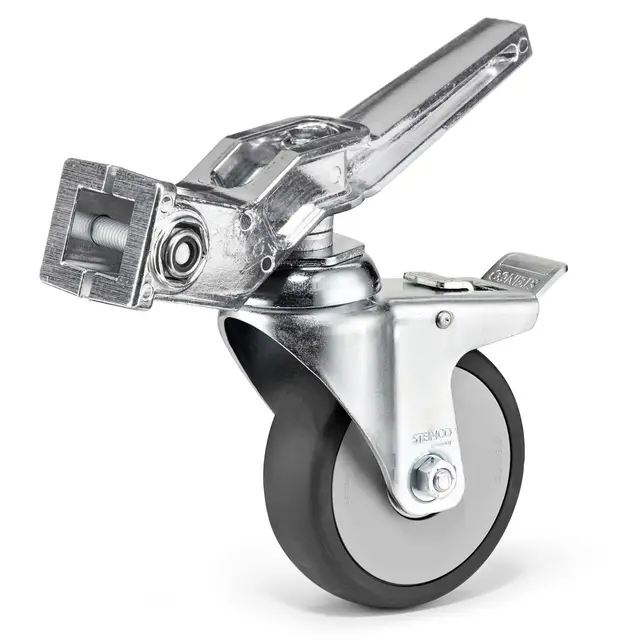 Avenger A9000N Braked Wheels Set Sølv 3stk m/brems 100mm. Til A4050CS stativ 