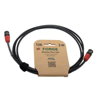 AVL FORGE Mobile Thin SDI Coax 2m 2 meter, 12G, 4,2mm tynn SDI Kabel