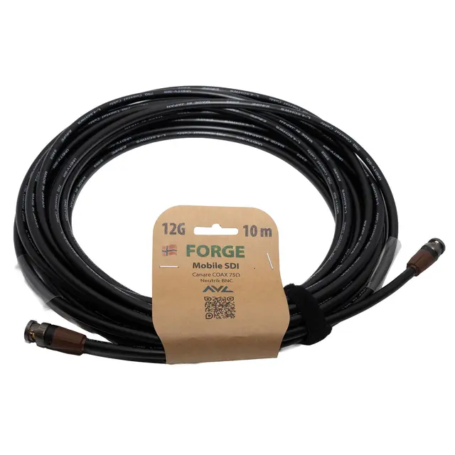 AVL FORGE Mobile SDI Coax 10m 10 meter, 12G, 7mm SDI Kabel 