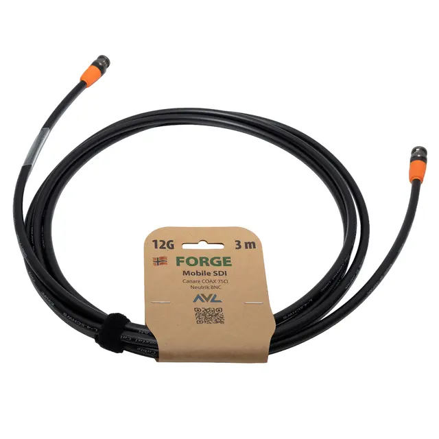 AVL FORGE Mobile SDI Coax 3m 3 meter, 12G, 7mm SDI Kabel 