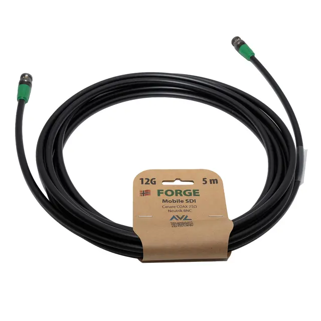 AVL FORGE Mobile SDI Coax 5m 5 meter 12G, 7mm SDI Kabel 