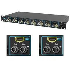 AVL Convert 8 HDMI/SDI 12G 19&quot; Rack + 2 Moduler HDMI/SDI 12G