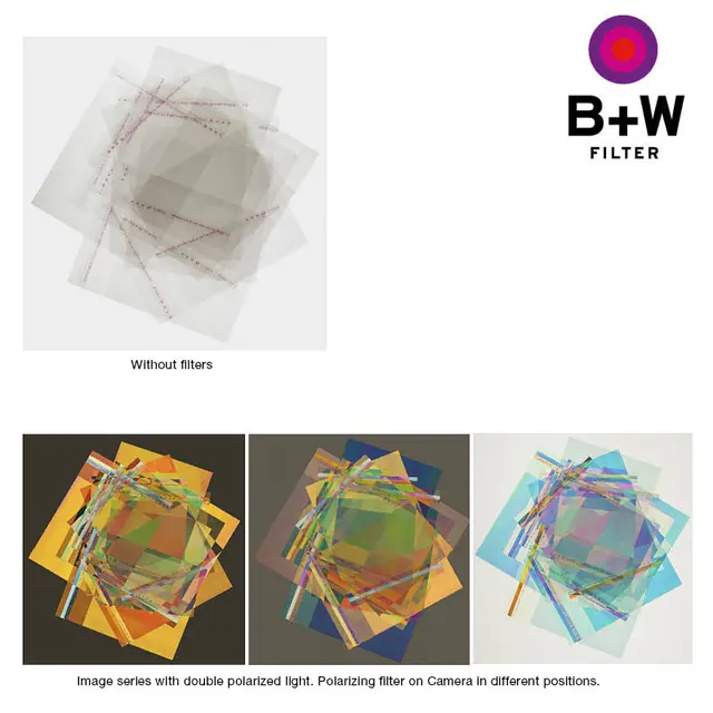 B+W Polariserende Folie 1.270x425 1270x425mm x 0,3 mm Linear folie 