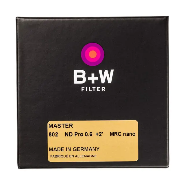 B+W ND 2 trinn MRC Nano Master 58mm Serie 802 - Type 0,6. ND4 