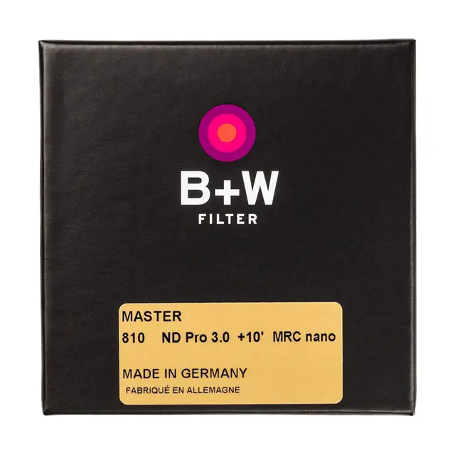 B+W ND 10 trinn MRC Nano Master 43mm Serie 810 - Type 3,0. ND1000 