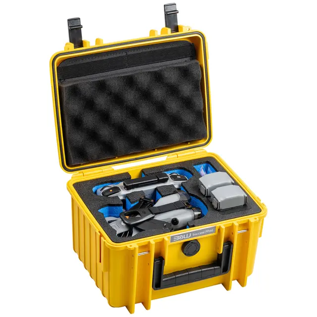 B&W Outdoor Cases Type 2000 For DJI Mini 5 Pro. Yellow 