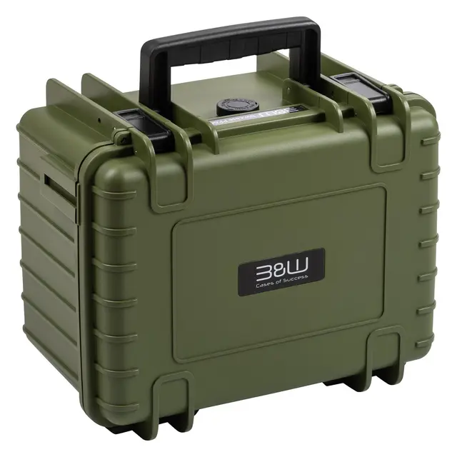 B&W Outdoor Cases Type 2000 For DJI Mini 5 Pro. Bronze Green 