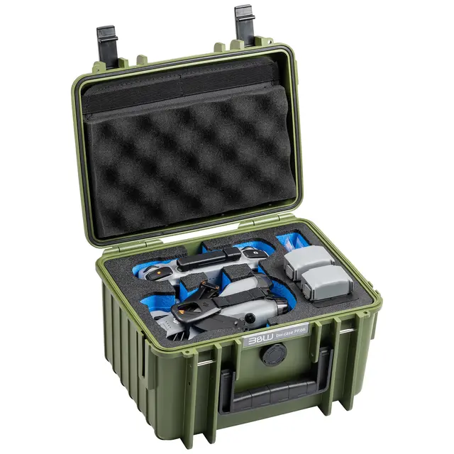 B&W Outdoor Cases Type 2000 For DJI Mini 5 Pro. Bronze Green 