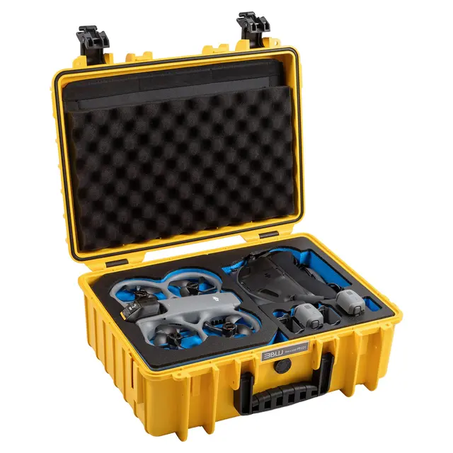 B&W Outdoor Cases Type 5000 For DJI Avata360. Yellow 