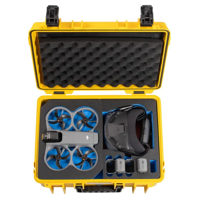 B&W Outdoor Cases Type 5000 For DJI Avata360. Yellow 