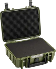 B&amp;W Outdoor Cases Type 1000 w/foam Bronze Green m/plukkbart skuminnlegg