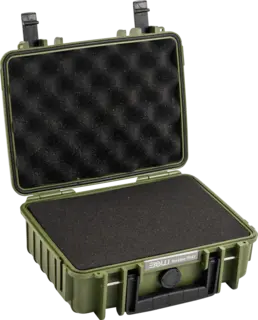 B&amp;W Outdoor Cases Type 1000 w/foam Bronze Green m/plukkbart skuminnlegg