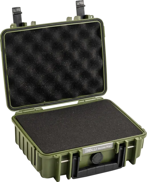 B&W Outdoor Cases Type 1000 w/foam Bronze Green m/plukkbart skuminnlegg 