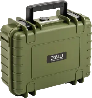 B&amp;W Outdoor Cases Type 1000 w/foam Bronze Green m/plukkbart skuminnlegg