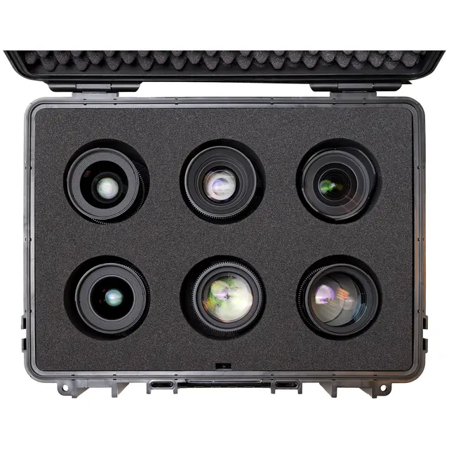 B&W Outdoor Case Type 5000 For 6 Samyang VDSLR MKII cine objektiver 