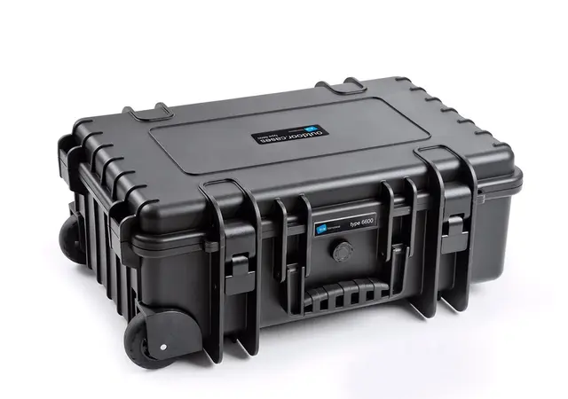 B&W Type 6600 Sort RPD med skillevegger IP67, 200mm, 185mm, 285mm innvendig mål 