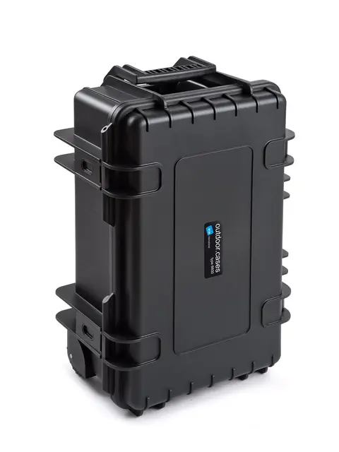 B&W Type 6600 Sort RPD med skillevegger IP67, 200mm, 185mm, 285mm innvendig mål 