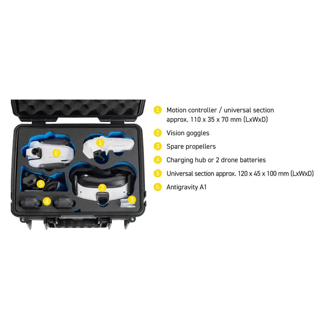 B&W Outdoor Cases Type 3000 For Antigravity A1. Black 