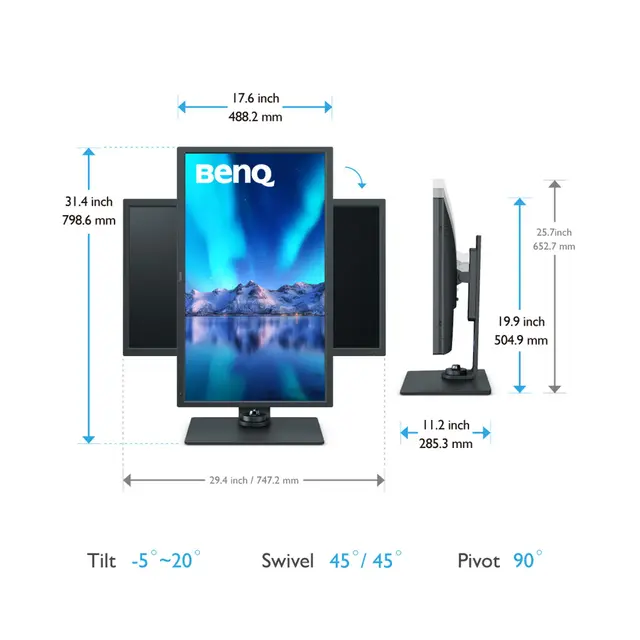 BenQ SW321C 32" 4K Monitor 3840x2160. IPS. 5ms 