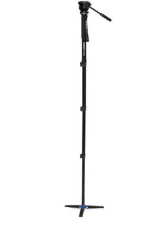 Benro A38F Alu Monopod Kit+ S2PRO Head Flip Leg Locks, S2PRO Head, 3 Leg Base