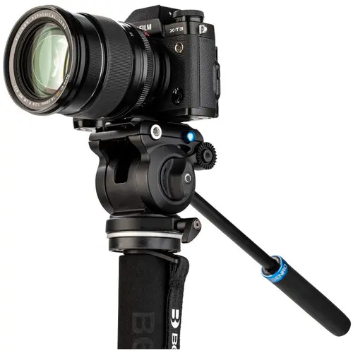 Benro A38F Alu Monopod Kit+ S2PRO Head Flip Leg Locks, S2PRO Head, 3 Leg Base 