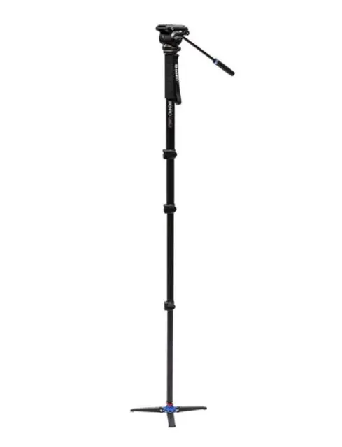 Benro A48F Alu Monopod Kit+ S4PRO Head Flip Leg Locks, S4PRO Head, 3 Leg Base 