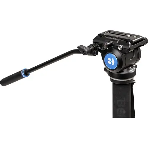 Benro A48F Alu Monopod Kit+ S4PRO Head Flip Leg Locks, S4PRO Head, 3 Leg Base 