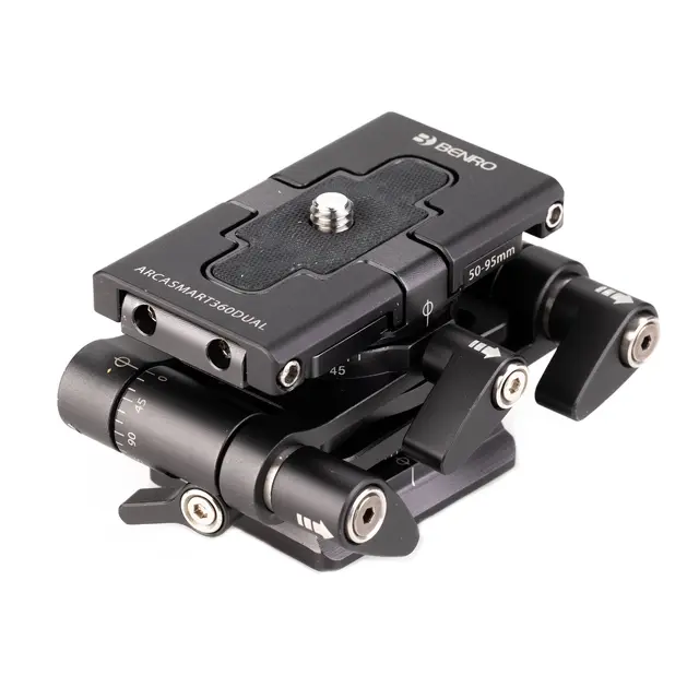 Benro ARCASMART360 Dual Multifuntion QR Vippbar festeplate m/ tlf holder. Arca 