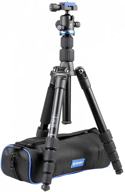 Benro iFOTO Alu. Tripod Kit + IB0 head Kompakt aluminiumsstativ med kulehode 