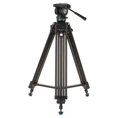 Benro KH25PC Video Tripod Kit m/hode Videostativ kit. Aluminium. Maks 1,56 m