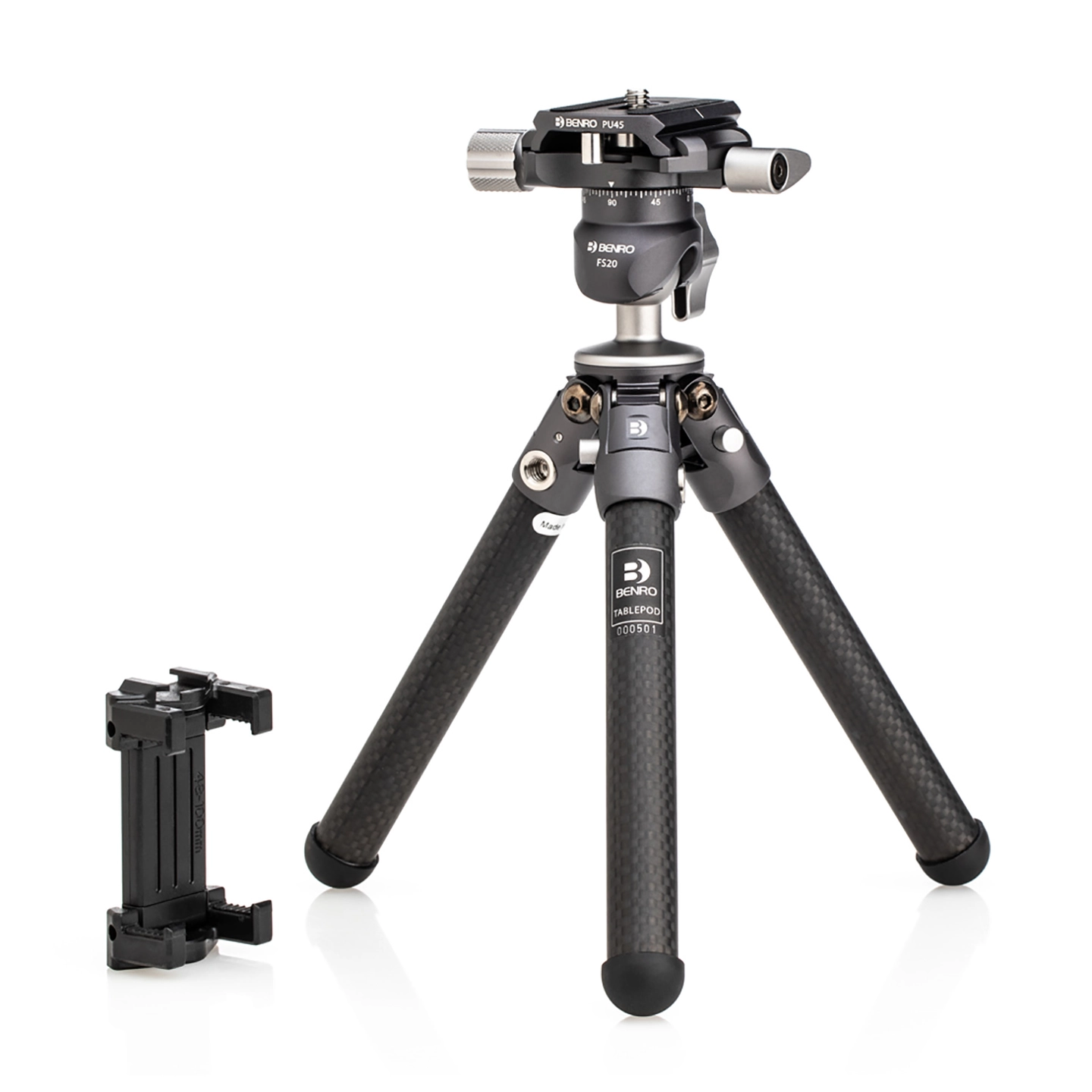 Benro SpiderMan TablePod Tripod Kit Med kulehode, QR-plate og telefonadapter